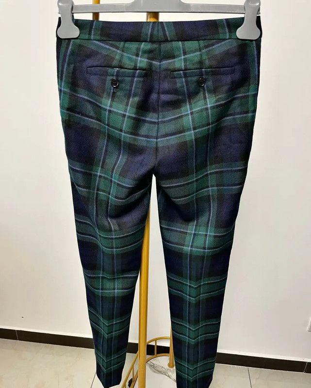 Burberry Burberry Women's L Size Color Blocked Wool Pants Size 30" / US 8 / IT 44 - 4 Thumbnail