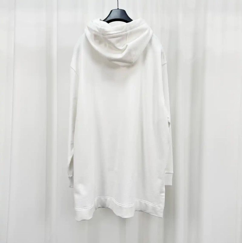 Burberry Burberry White Cotton Long Sleeve Hoodie Size XS / US 0-2 / IT 36-38 - 2 Thumbnail