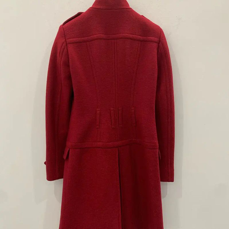 Burberry Burberry Red Wool Women's Coat XS Size XS / US 0-2 / IT 36-38 - 2 Thumbnail