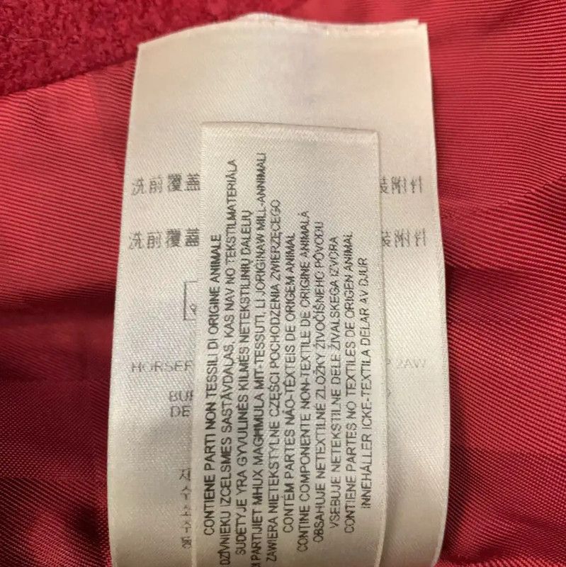 Burberry Burberry Red Wool Women's Coat XS Size XS / US 0-2 / IT 36-38 - 6 Thumbnail