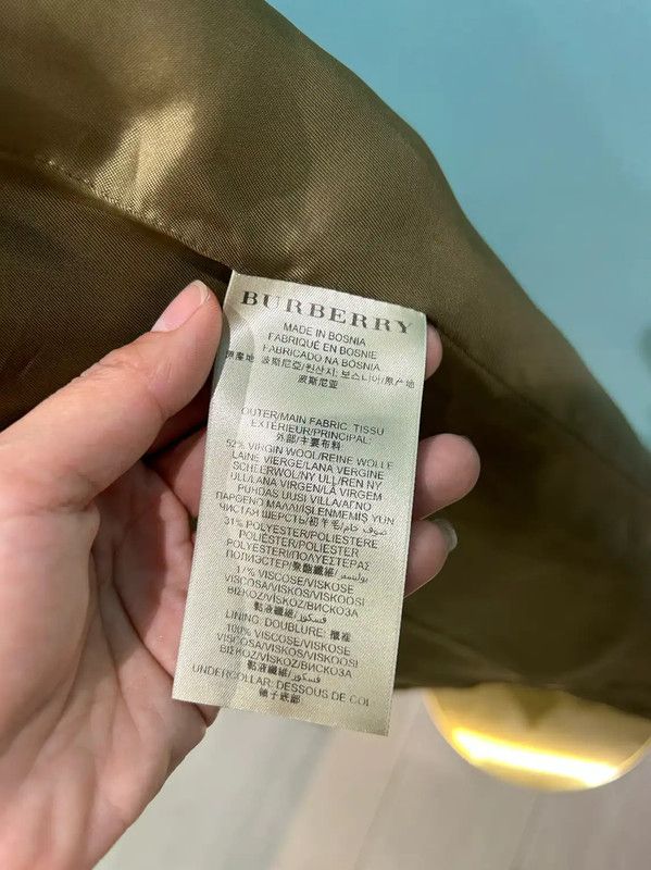 Burberry Burberry Green Wool Check Pattern Long Coat Size M / US 6-8 / IT 42-44 - 8 Thumbnail
