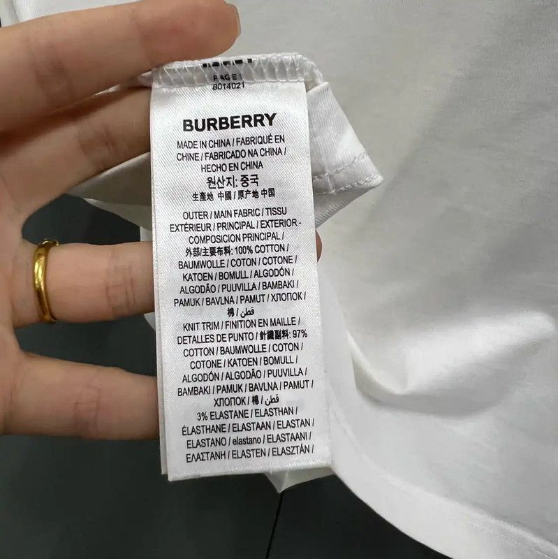Burberry Burberry Summer White Logo Short Sleeve T-Shirt Size M / US 6-8 / IT 42-44 - 3 Thumbnail