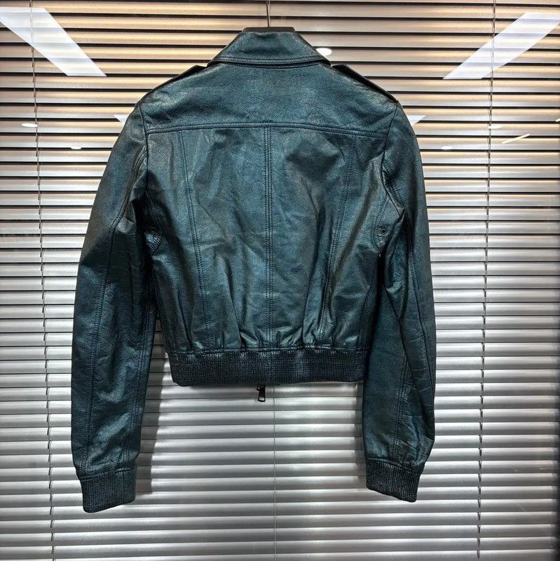 Burberry Burberry Black Leather Women's Jacket for Spring Size ONE SIZE - 2 Thumbnail