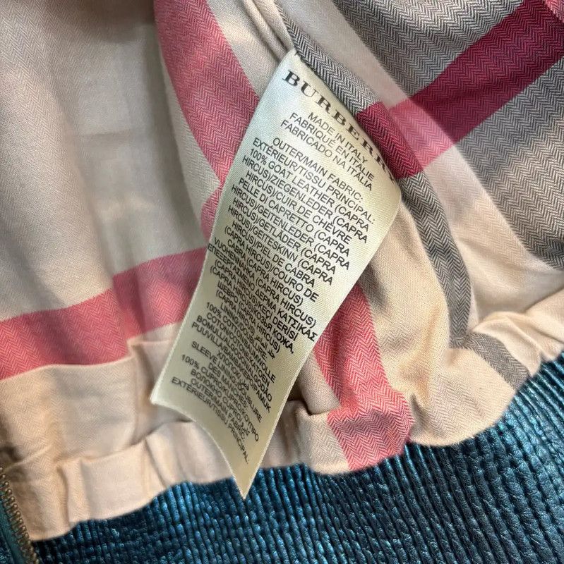 Burberry Burberry Black Leather Women's Jacket for Spring Size ONE SIZE - 3 Thumbnail