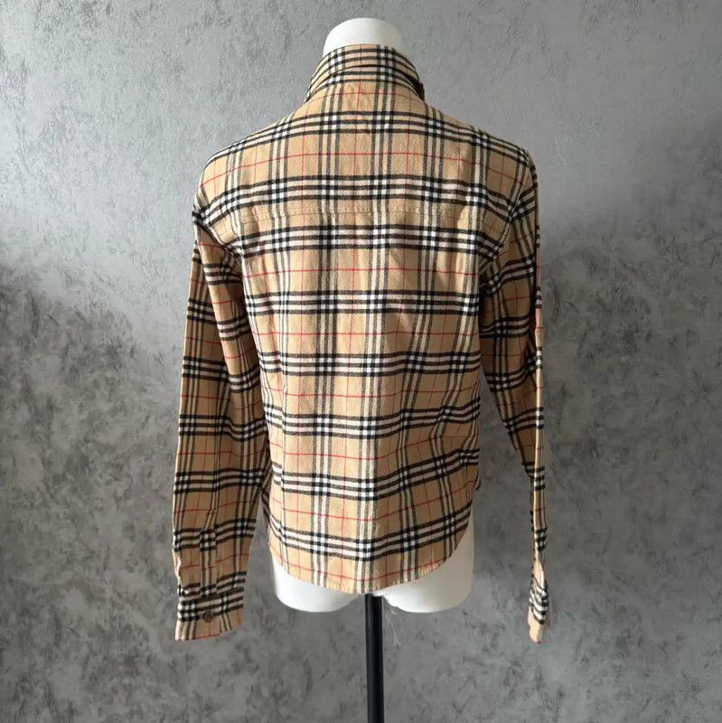 Burberry Burberry Khaki Cotton Long Sleeve Shirt Size M / US 6-8 / IT 42-44 - 7 Thumbnail