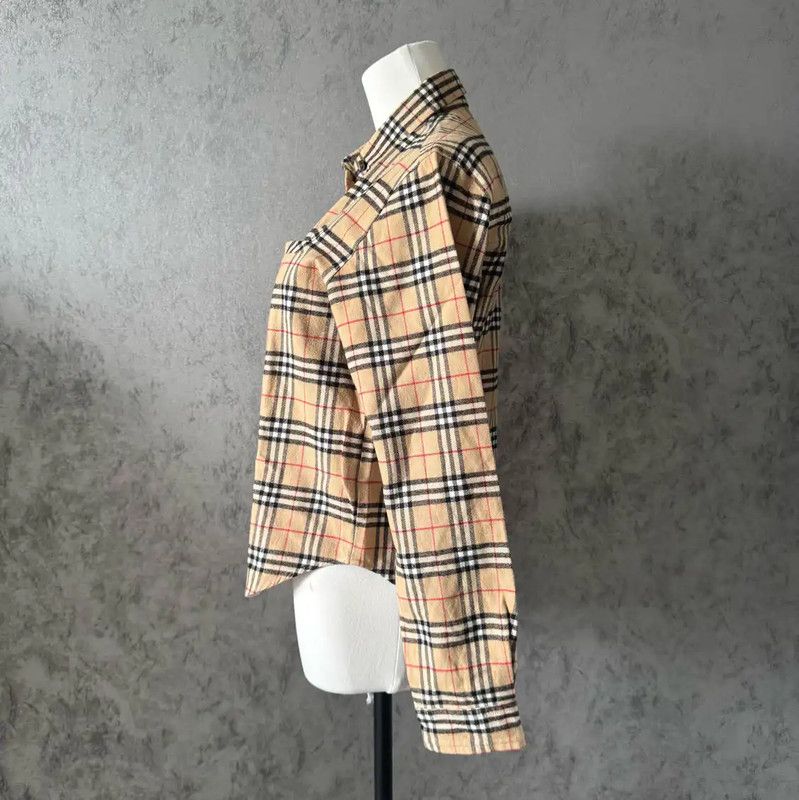 Burberry Burberry Khaki Cotton Long Sleeve Shirt Size M / US 6-8 / IT 42-44 - 5 Thumbnail