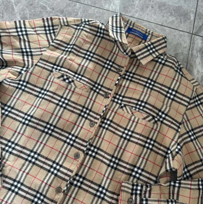 Burberry Burberry Khaki Cotton Long Sleeve Shirt Size M / US 6-8 / IT 42-44 - 10 Thumbnail