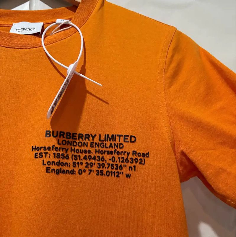 Burberry Burberry Orange Short Sleeve T-Shirt for Women Size XS / US 0-2 / IT 36-38 - 5 Thumbnail