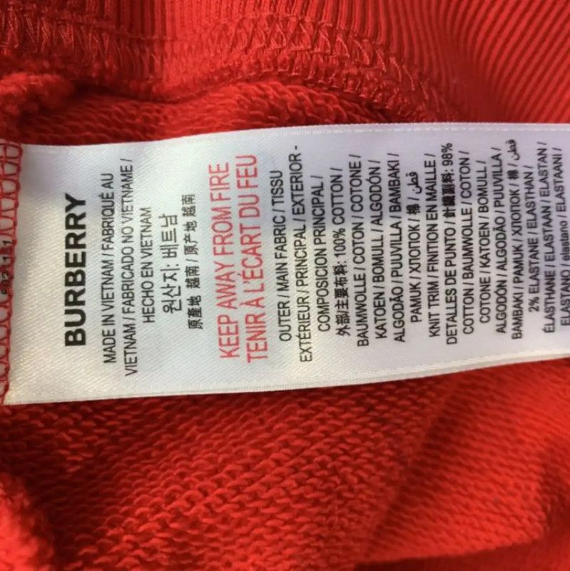 Burberry Burberry Red Cotton Women's Hoodie Size M / US 6-8 / IT 42-44 - 5 Thumbnail