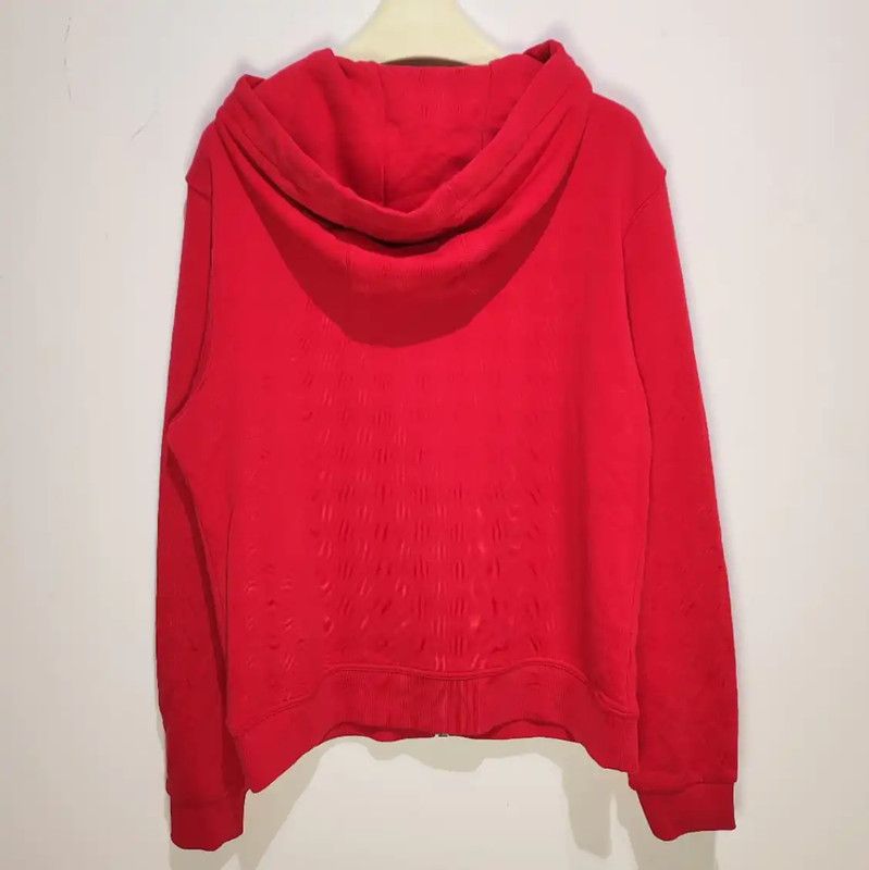 Burberry Burberry Red Cotton Women's Hoodie Size M / US 6-8 / IT 42-44 - 2 Thumbnail