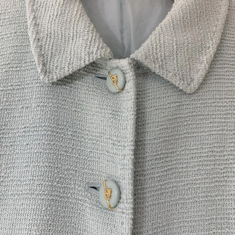 Burberry Burberry Green Cotton Blend Dress Size M / US 6-8 / IT 42-44 - 2 Thumbnail