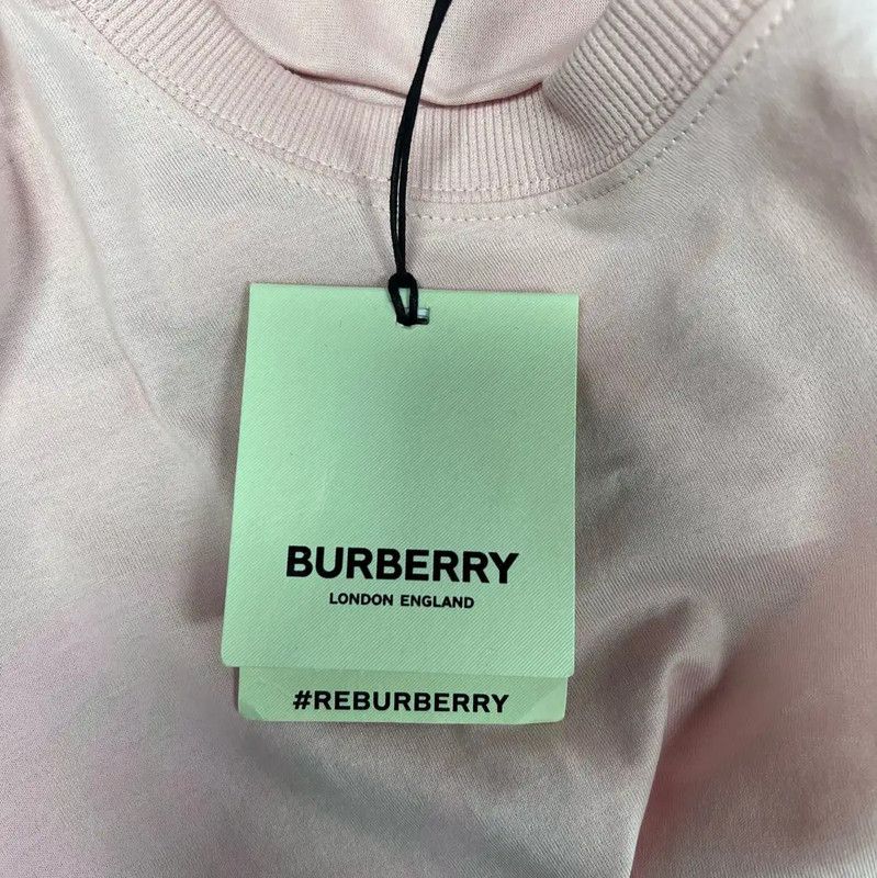 Burberry Burberry Pink Cotton T-Shirt for Women Size M / US 6-8 / IT 42-44 - 7 Thumbnail