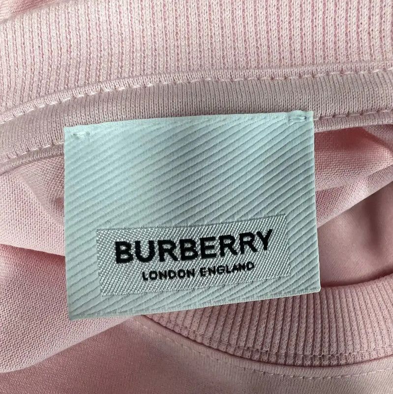 Burberry Burberry Pink Cotton T-Shirt for Women Size M / US 6-8 / IT 42-44 - 3 Thumbnail