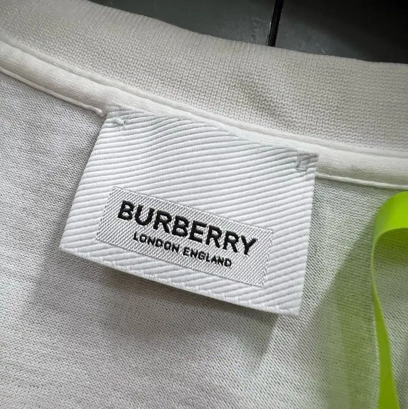 Burberry Burberry White Cotton Logo Short Sleeve Tee Size M / US 6-8 / IT 42-44 - 4 Thumbnail