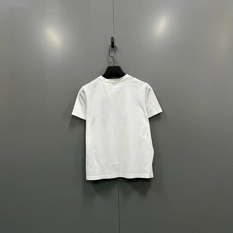 Burberry Burberry White Cotton Logo Short Sleeve Tee Size M / US 6-8 / IT 42-44 - 2 Thumbnail