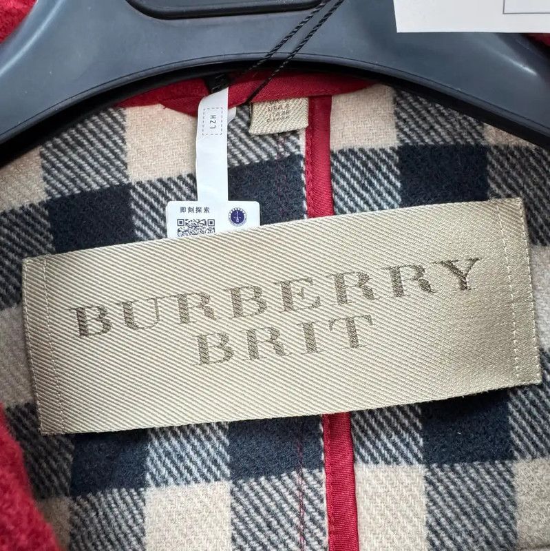 Burberry Burberry Red Wool Toggle Coat for Women Size M / US 6-8 / IT 42-44 - 6 Thumbnail