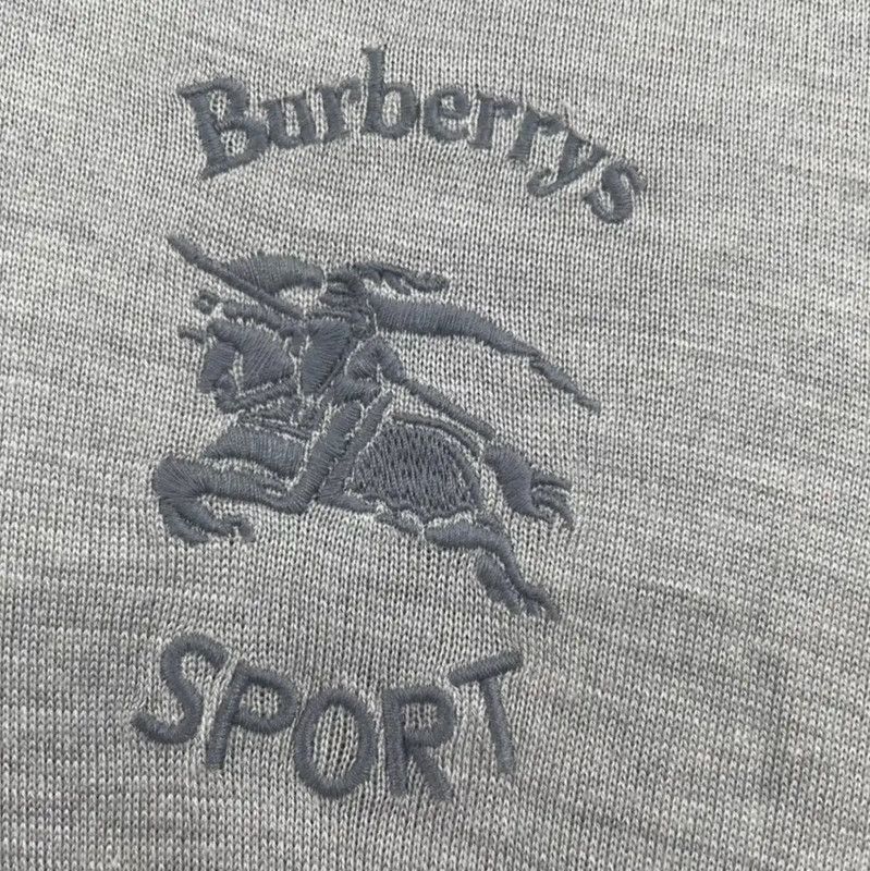 Burberry Burberry Gray Long Sleeve Hooded Knit Top Size M / US 6-8 / IT 42-44 - 3 Thumbnail
