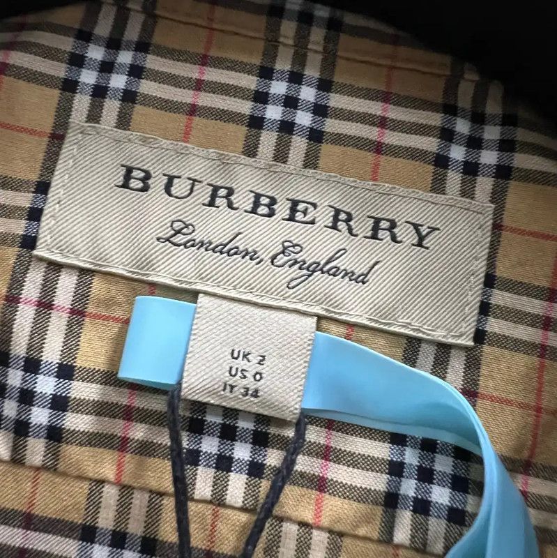 Burberry Burberry Khaki Checked Long Sleeve Shirt Size ONE SIZE - 4 Thumbnail