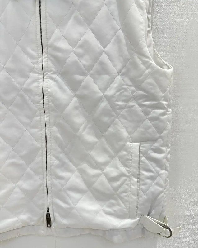 Burberry Burberry White Cotton Quilted Short Down Jacket Size XS / US 0-2 / IT 36-38 - 5 Thumbnail