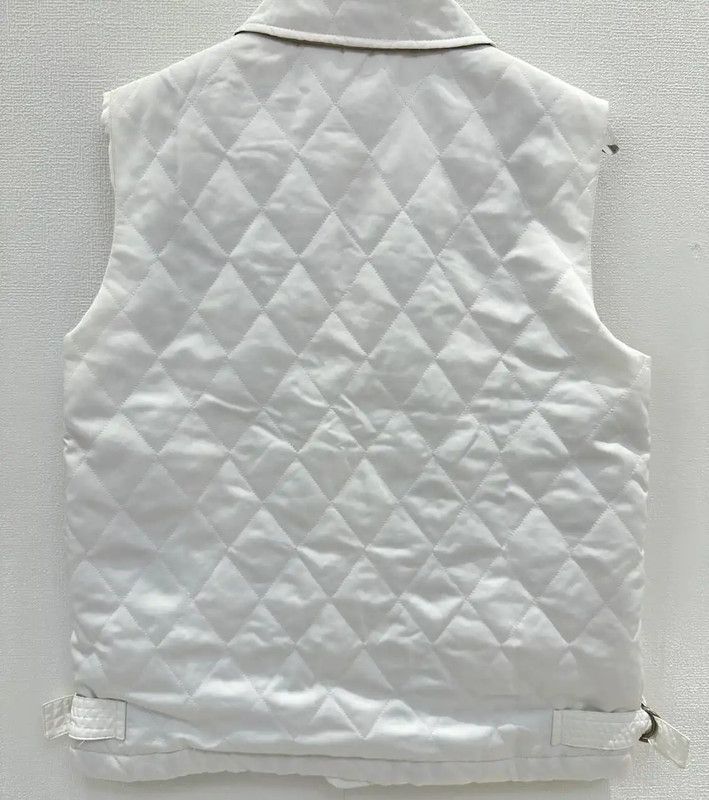 Burberry Burberry White Cotton Quilted Short Down Jacket Size XS / US 0-2 / IT 36-38 - 2 Thumbnail