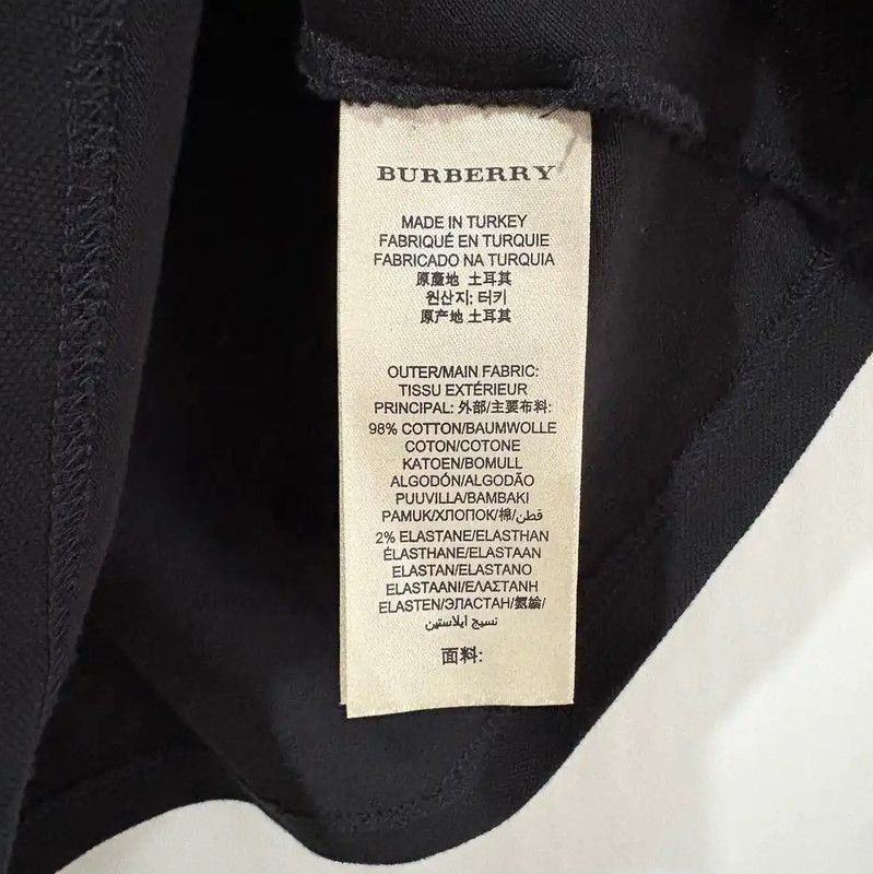 Burberry Burberry Black Cotton Embroidered Short Sleeve T-Shirt Size S / US 4 / IT 40 - 4 Thumbnail