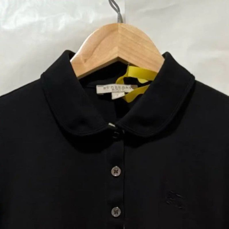 Burberry Burberry Black Cotton Embroidered Short Sleeve T-Shirt Size S / US 4 / IT 40 - 2 Thumbnail