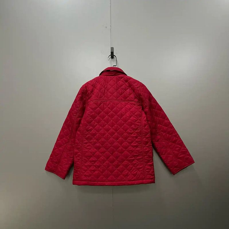 Burberry Burberry Red Quilted Cotton Jacket for Women Size ONE SIZE - 2 Thumbnail