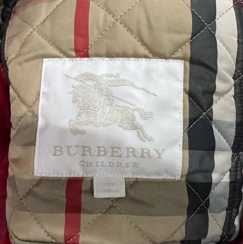 Burberry Burberry Red Quilted Cotton Jacket for Women Size ONE SIZE - 3 Thumbnail