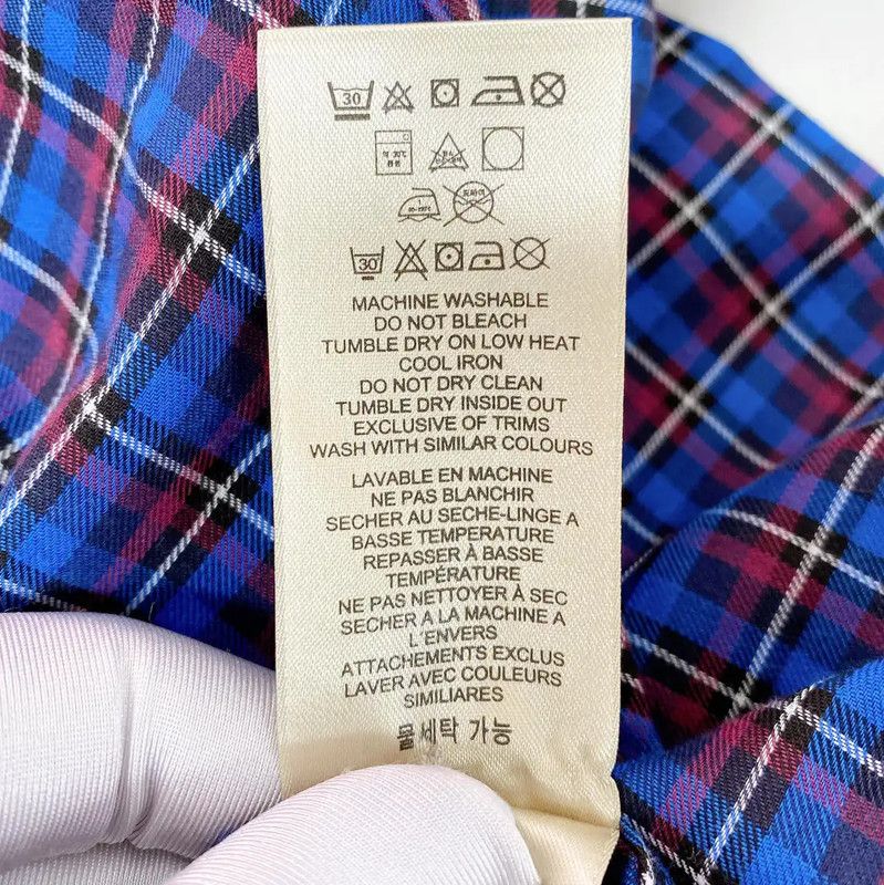 Burberry Burberry Blue Cotton Long Sleeve Shirt Size L / US 10 / IT 46 - 9 Thumbnail