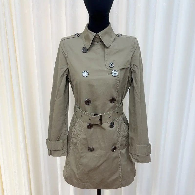 Burberry Burberry Camel Cotton Women's Trench Coat Size M / US 6-8 / IT 42-44 - 2 Thumbnail