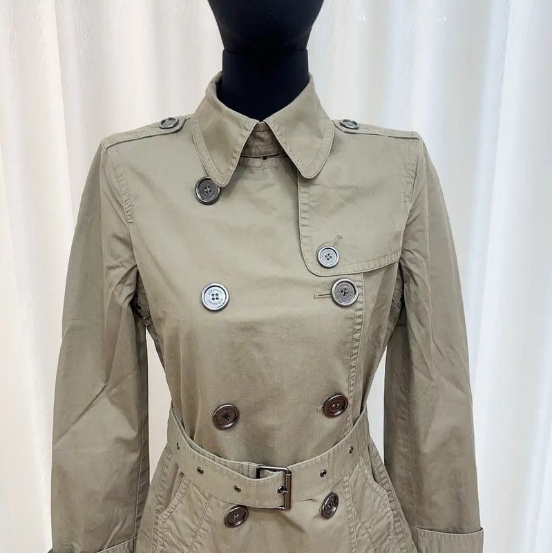 Burberry Burberry Camel Cotton Women's Trench Coat Size M / US 6-8 / IT 42-44 - 6 Thumbnail