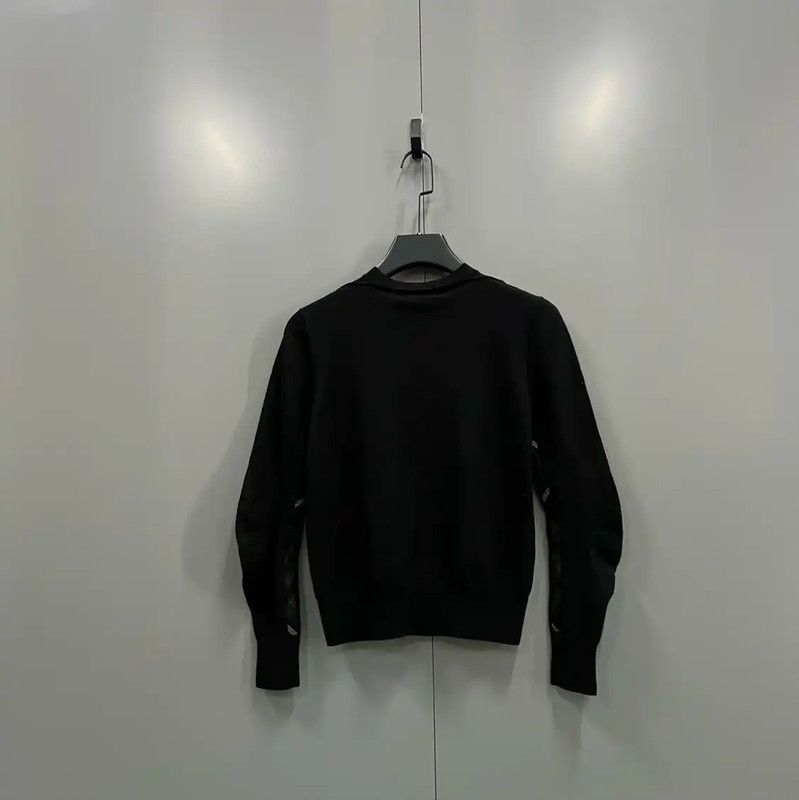 Burberry Burberry Women's Black Wool Long Sleeve Knit Top Size S / US 4 / IT 40 - 2 Thumbnail
