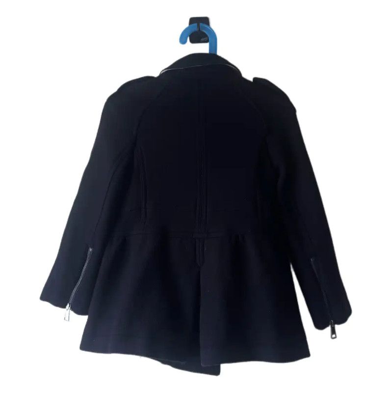 Burberry Burberry Black Wool Mid-Length Women's Coat Size S / US 4 / IT 40 - 2 Thumbnail