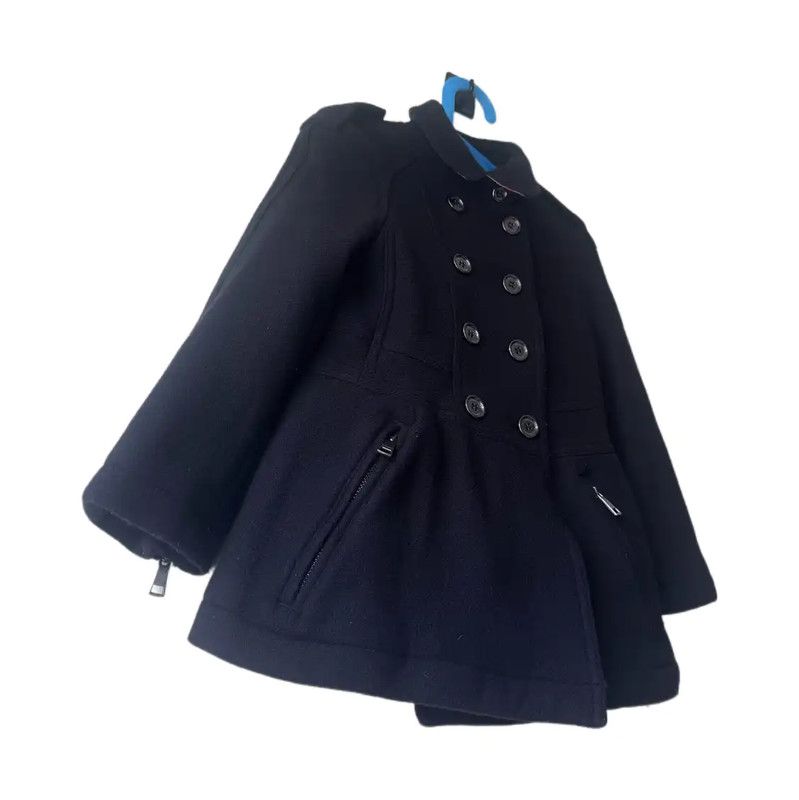 Burberry Burberry Black Wool Mid-Length Women's Coat Size S / US 4 / IT 40 - 3 Thumbnail