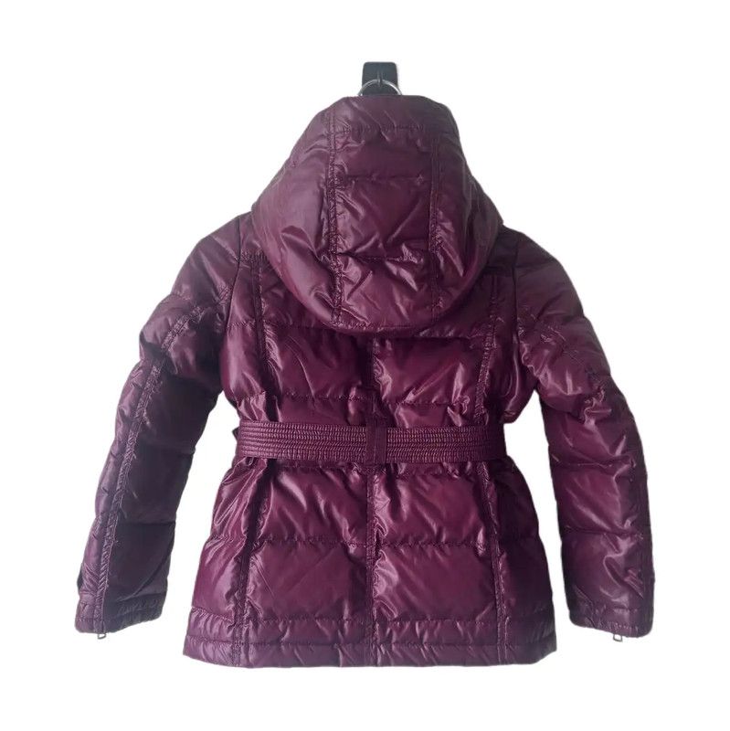 Burberry Burberry Burgundy Long Puffer Coat for Women Size S / US 4 / IT 40 - 2 Thumbnail