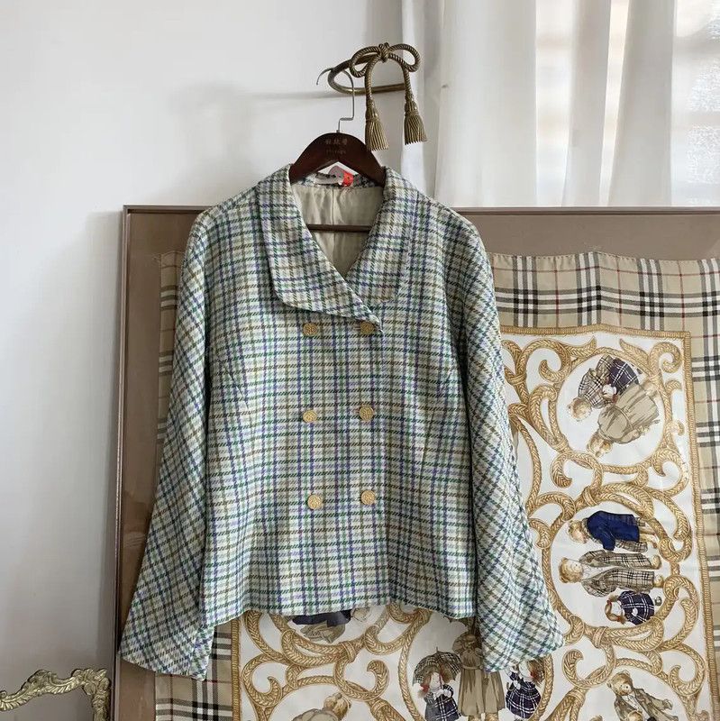 Burberry Burberry Color Block Wool Women's Jacket Size M / US 6-8 / IT 42-44 - 2 Thumbnail