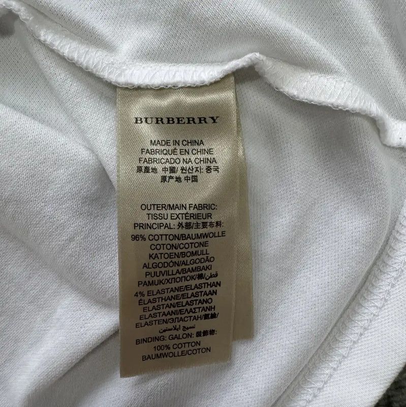 Burberry Burberry White Cotton Short Sleeve Polo Size M / US 6-8 / IT 42-44 - 5 Thumbnail