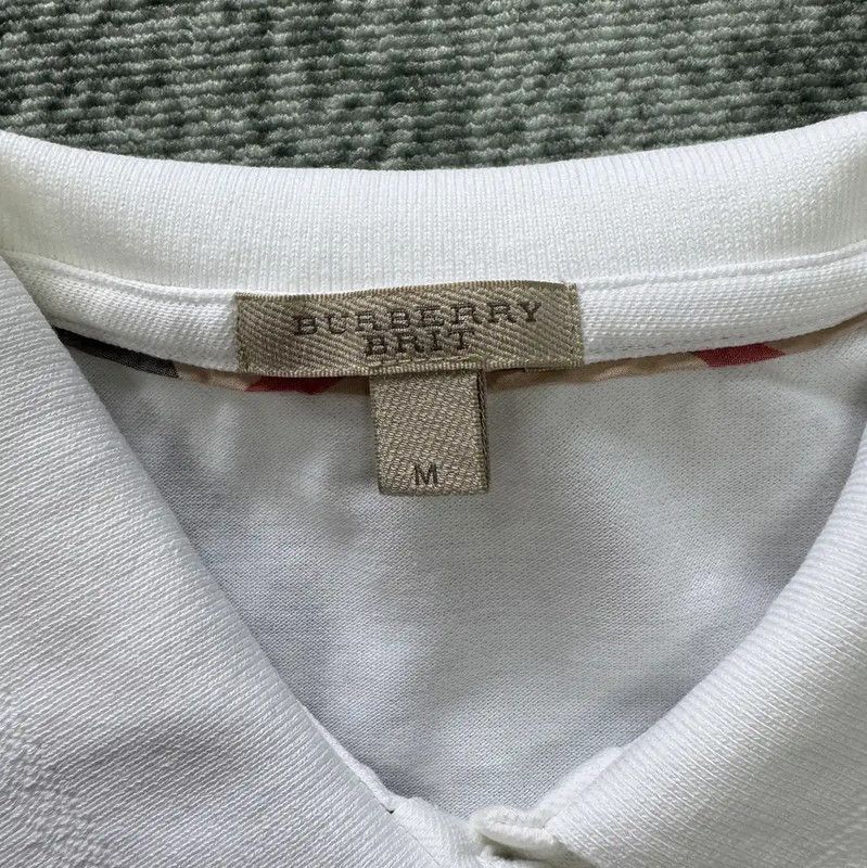 Burberry Burberry White Cotton Short Sleeve Polo Size M / US 6-8 / IT 42-44 - 2 Thumbnail