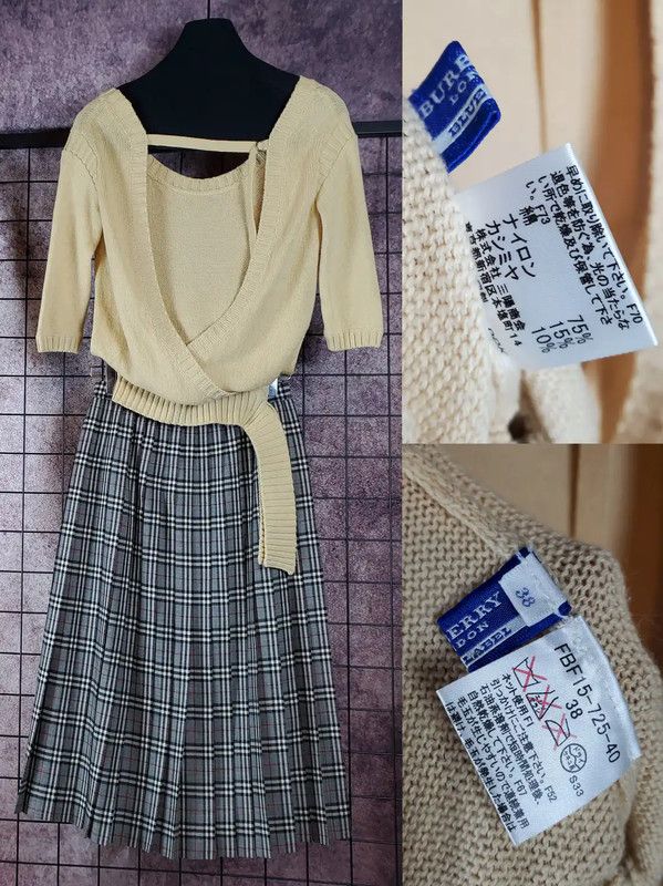 Burberry Burberry Khaki Cotton Blend Embroidered Knit Top Size M / US 6-8 / IT 42-44 - 4 Thumbnail