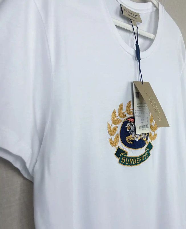 Burberry Burberry Women's White Cotton Short Sleeve T-Shirt Size L / US 10 / IT 46 - 2 Thumbnail