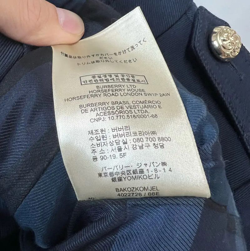 Burberry Burberry Women's Navy Wool Logo Jacket Size S / US 4 / IT 40 - 4 Thumbnail