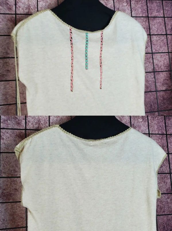 Burberry Burberry Summer Beige Cotton Embroidered Top Size M / US 6-8 / IT 42-44 - 3 Thumbnail