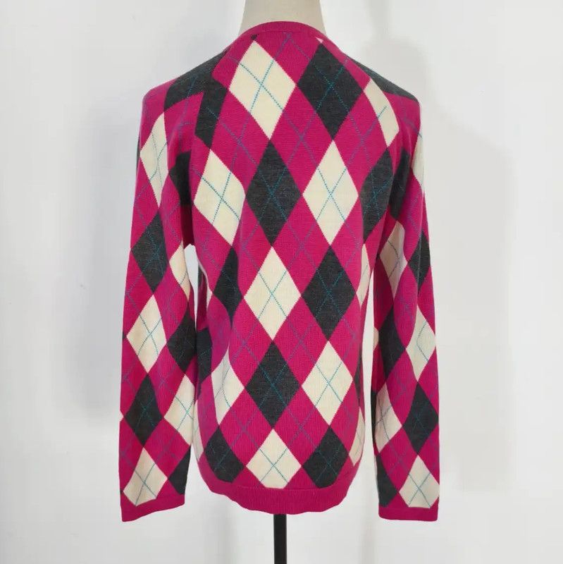 Burberry Burberry Multi-Color Wool Argyle Knit Sweater Size M / US 6-8 / IT 42-44 - 5 Thumbnail