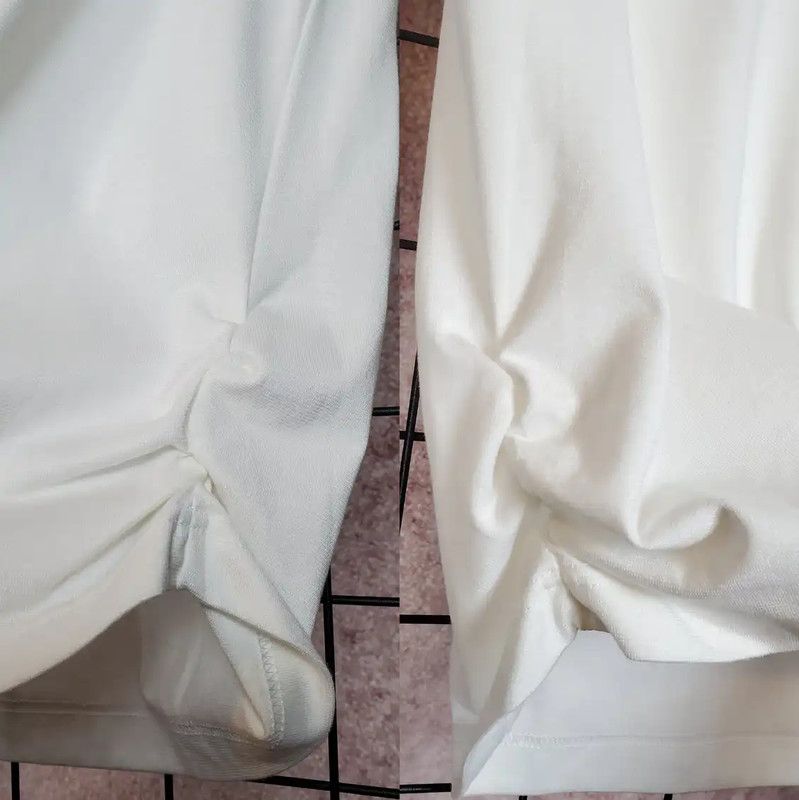 Burberry Burberry White Cotton Blend Embroidered Half-Zip Top Size L / US 10 / IT 46 - 6 Thumbnail