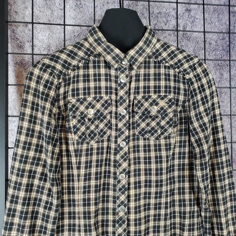 Burberry Burberry Spring Autumn Brown Cotton Check Shirt Size S / US 4 / IT 40 - 3 Thumbnail