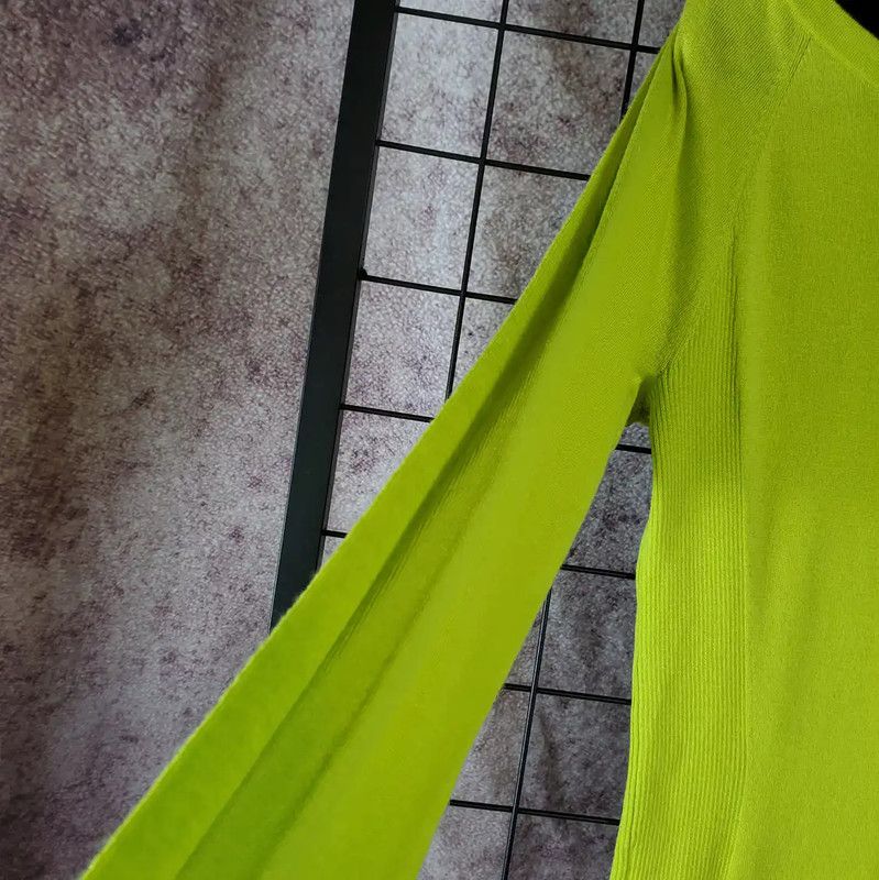 Burberry Burberry Spring Autumn Fluorescent Green Knit Top Size M / US 6-8 / IT 42-44 - 9 Thumbnail