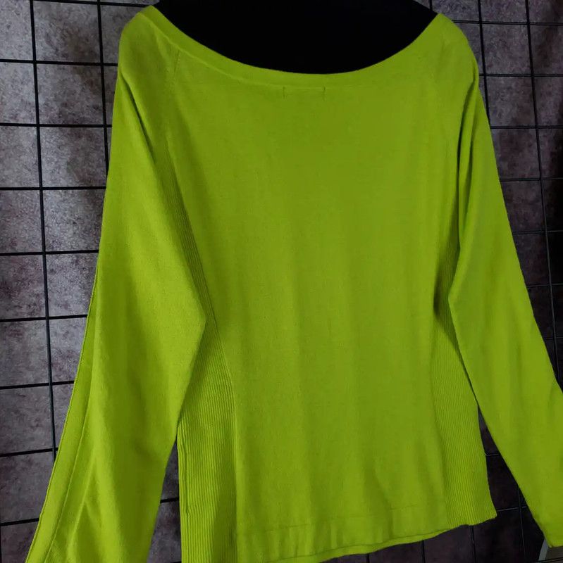 Burberry Burberry Spring Autumn Fluorescent Green Knit Top Size M / US 6-8 / IT 42-44 - 8 Thumbnail