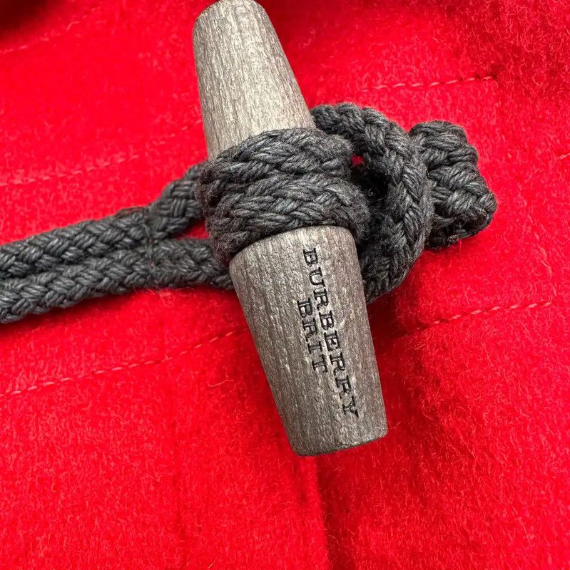 Burberry Burberry Red Wool Coat with Toggle Closure Size S / US 4 / IT 40 - 6 Thumbnail