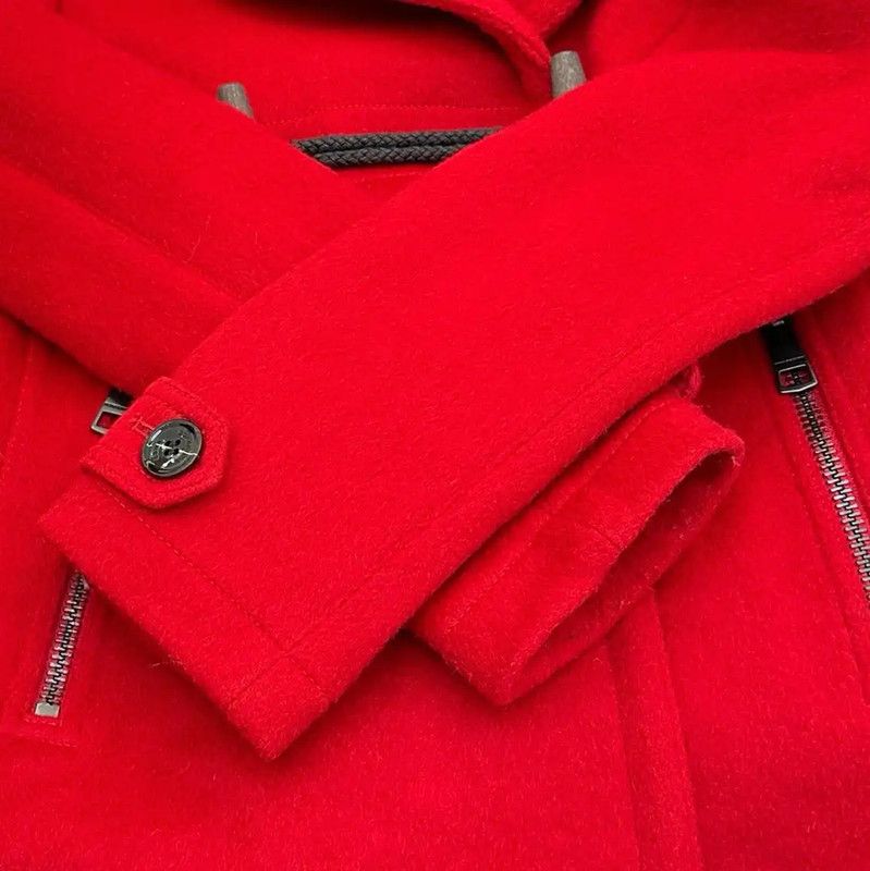 Burberry Burberry Red Wool Coat with Toggle Closure Size S / US 4 / IT 40 - 5 Thumbnail