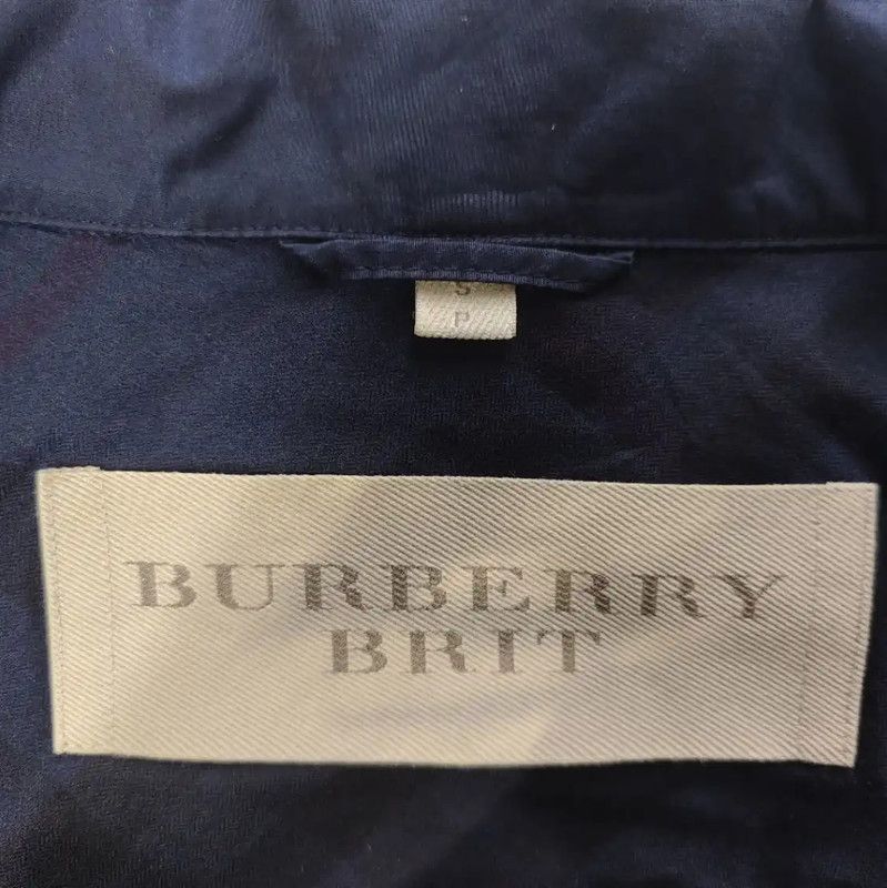 Burberry Burberry Women's S Navy Blue Cotton Jacket Size S / US 4 / IT 40 - 9 Thumbnail